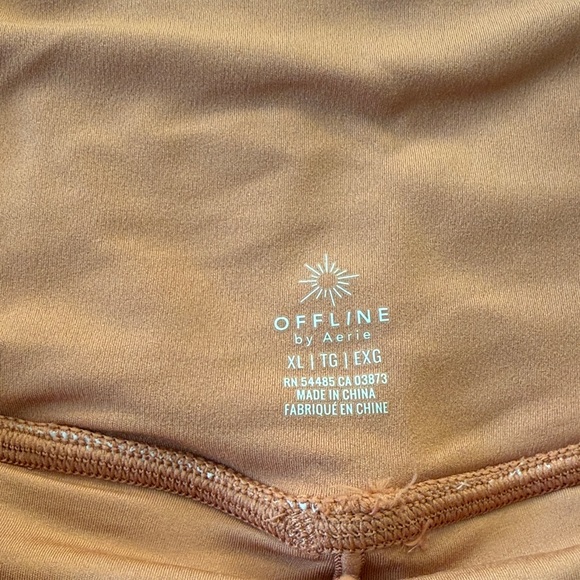 AERIE Elegant Orange Patterned Skort XL - Picture 3 of 3